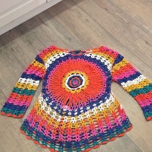 VENUS Multicolor Crochet Coverup